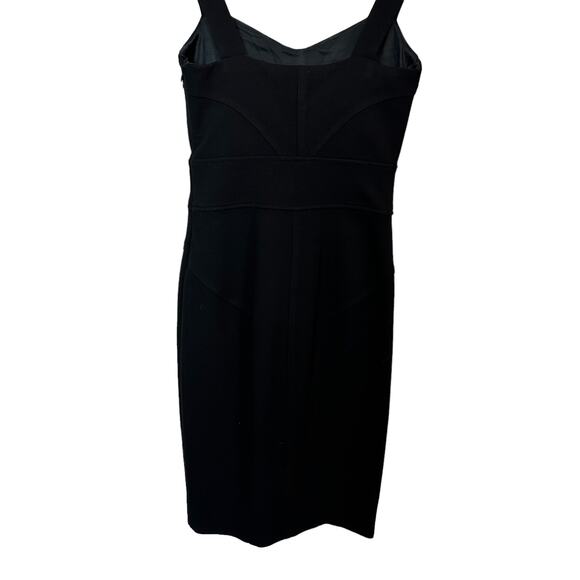 Diane Von Furstenberg Jiwon Sheath Black Ponte Dress Size 2 - Picture 10 of 11